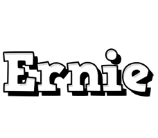 Ernie snowing logo