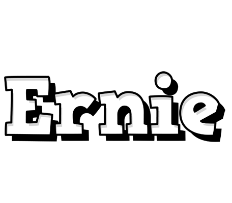 Ernie snowing logo