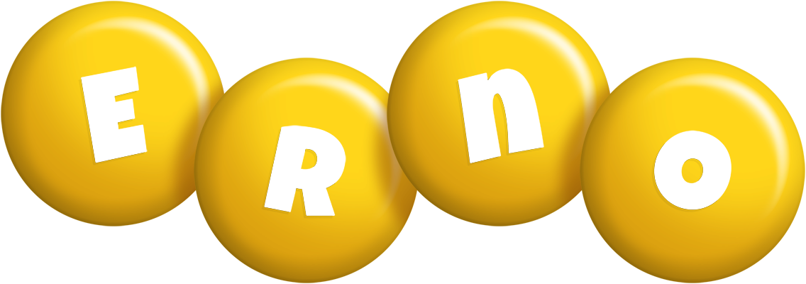 Erno candy-yellow logo