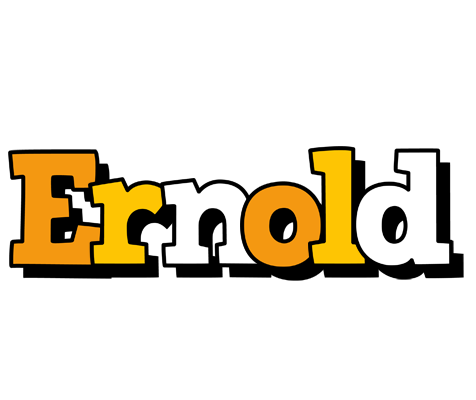Ernold cartoon logo