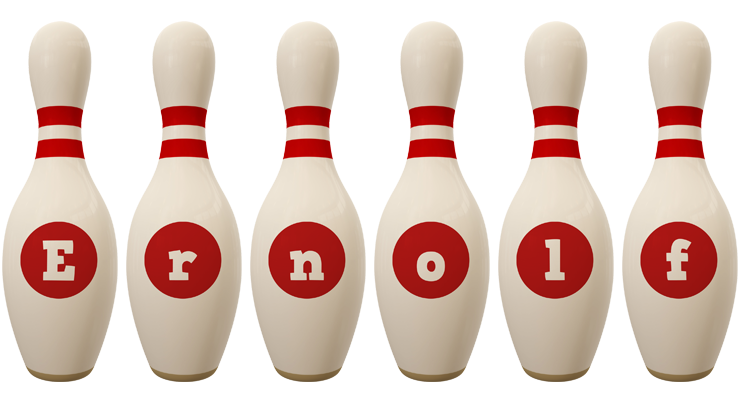 Ernolf bowling-pin logo