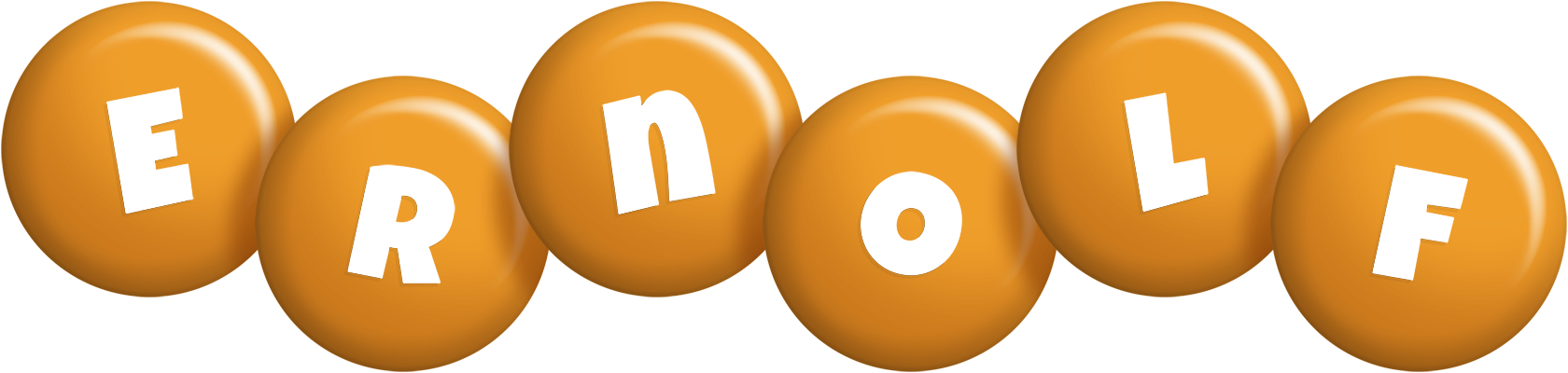 Ernolf candy-orange logo