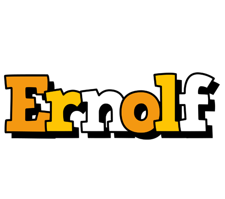 Ernolf cartoon logo