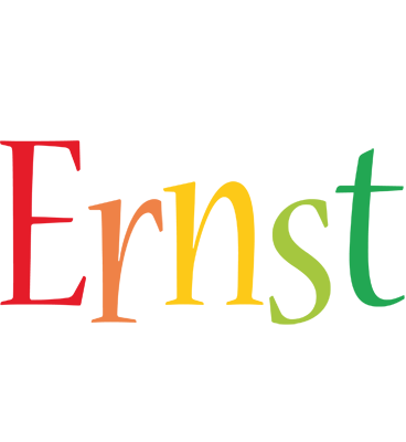 Ernst birthday logo