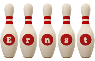 Ernst bowling-pin logo