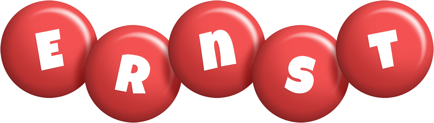 Ernst candy-red logo