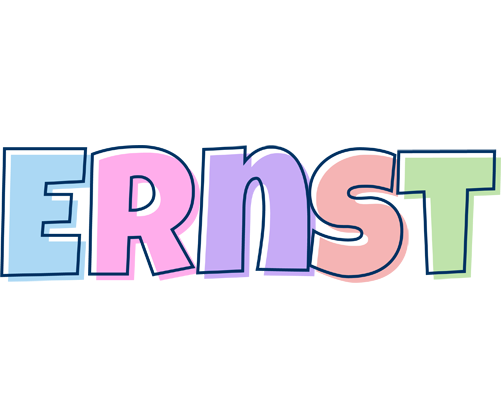 Ernst pastel logo