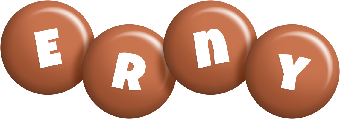 Erny candy-brown logo