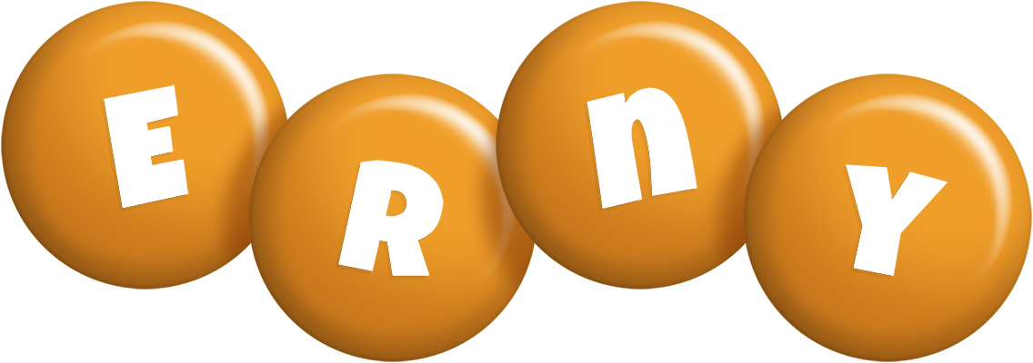 Erny candy-orange logo