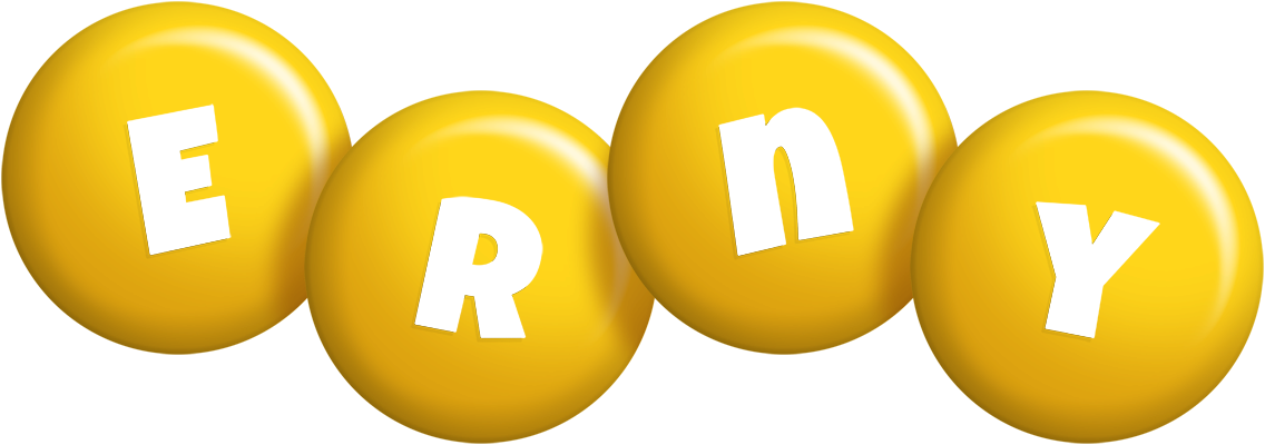 Erny candy-yellow logo