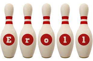 Eroll bowling-pin logo