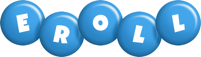 Eroll candy-blue logo