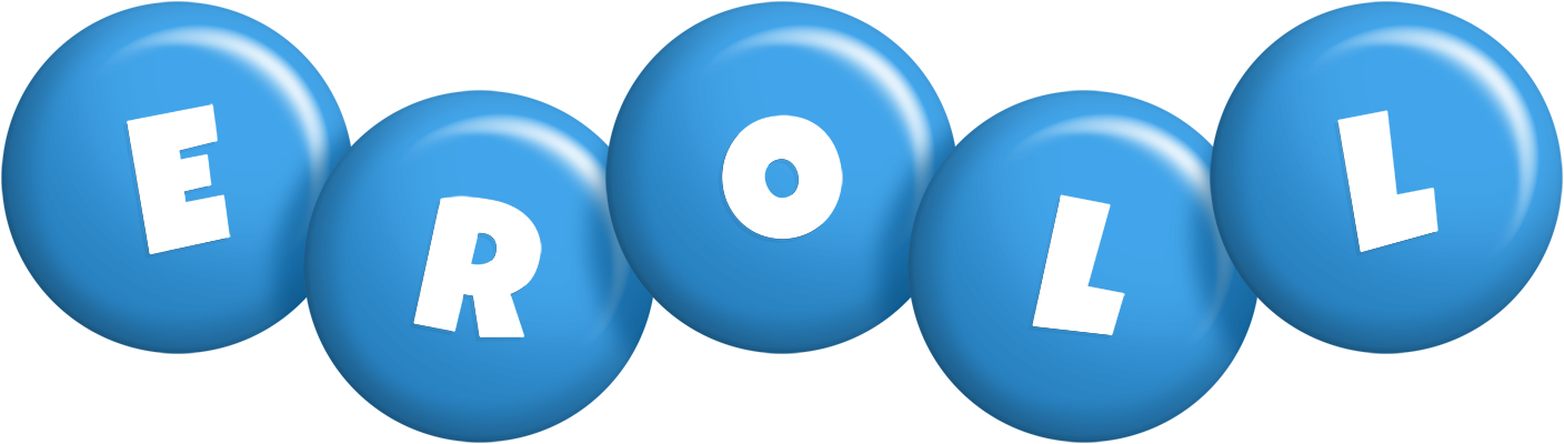 Eroll candy-blue logo