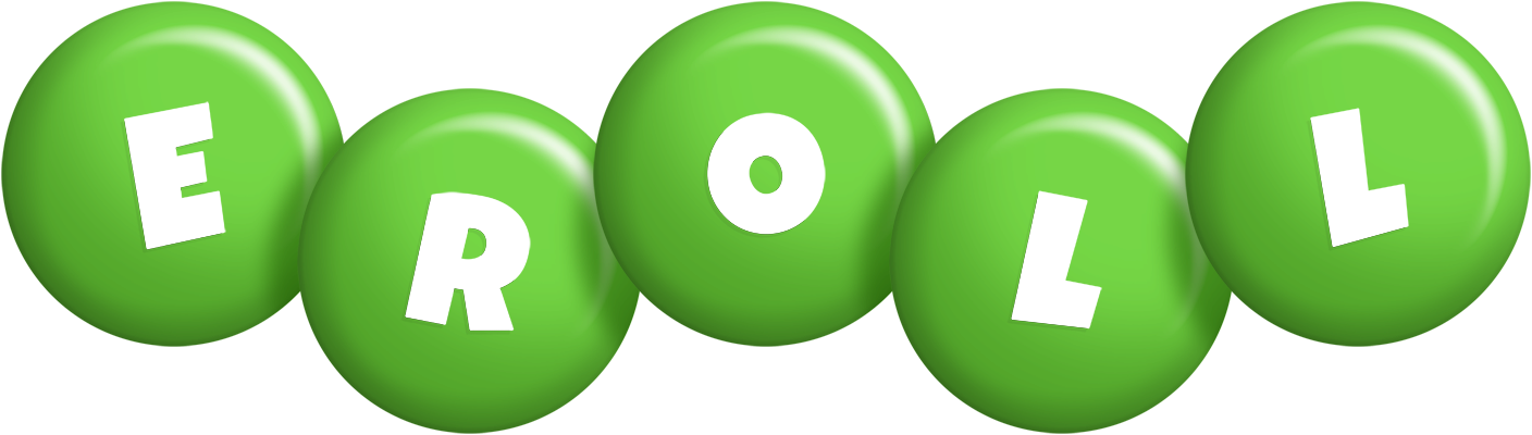 Eroll candy-green logo