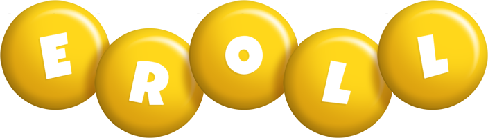 Eroll candy-yellow logo