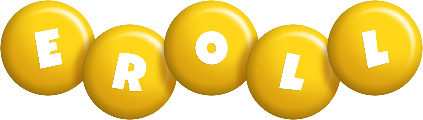 Eroll candy-yellow logo