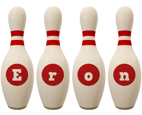 Eron bowling-pin logo