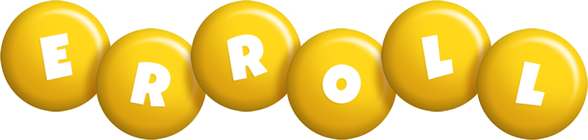 Erroll candy-yellow logo