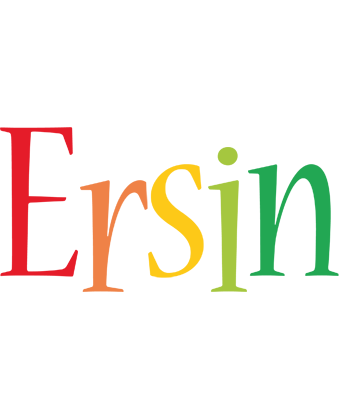 Ersin birthday logo
