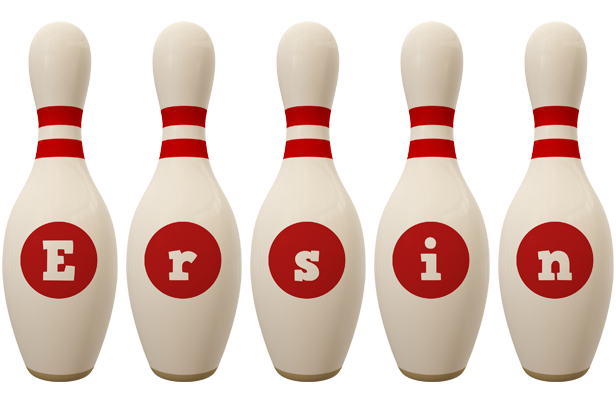 Ersin bowling-pin logo