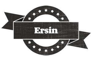 Ersin grunge logo