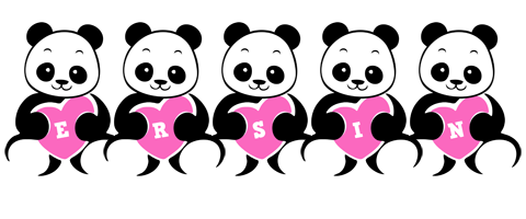 Ersin love-panda logo