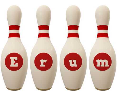 Erum bowling-pin logo