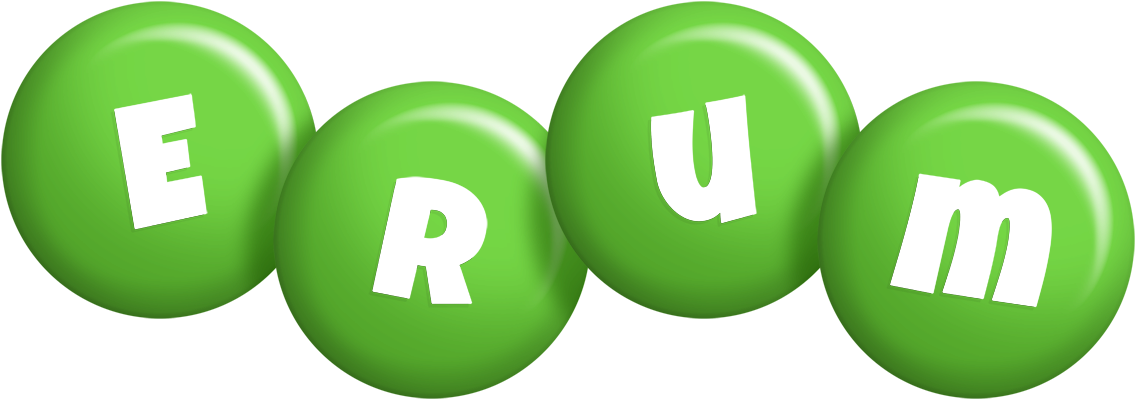 Erum candy-green logo