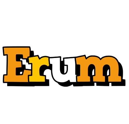 Erum cartoon logo