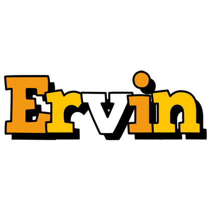 Ervin cartoon logo