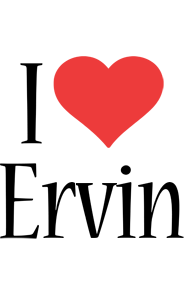 Ervin i-love logo