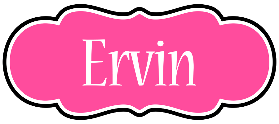 Ervin invitation logo