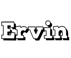Ervin snowing logo