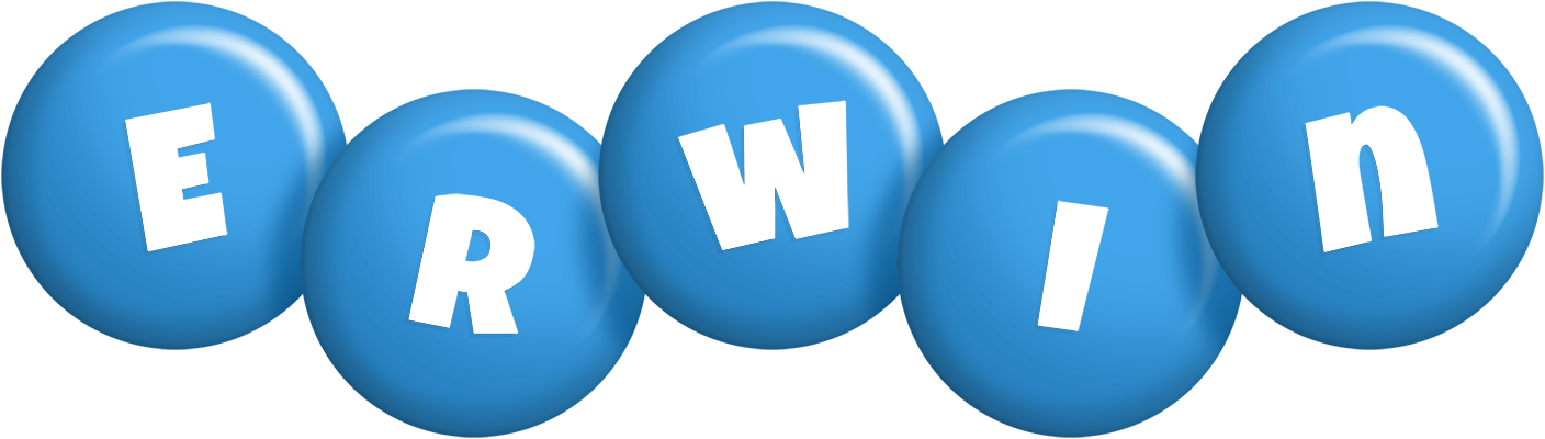 Erwin candy-blue logo