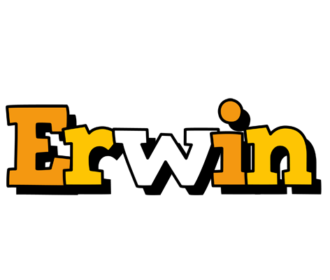 Erwin cartoon logo