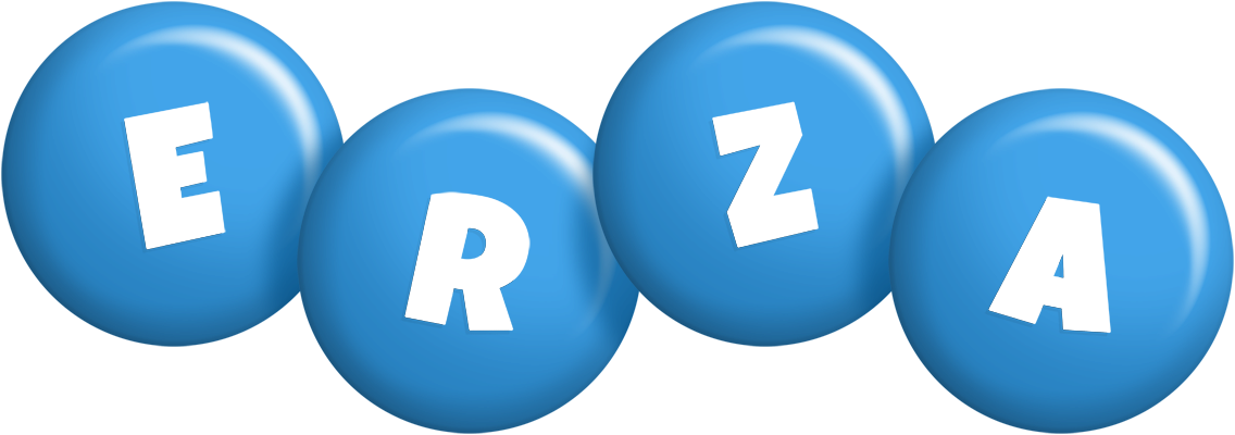 Erza candy-blue logo