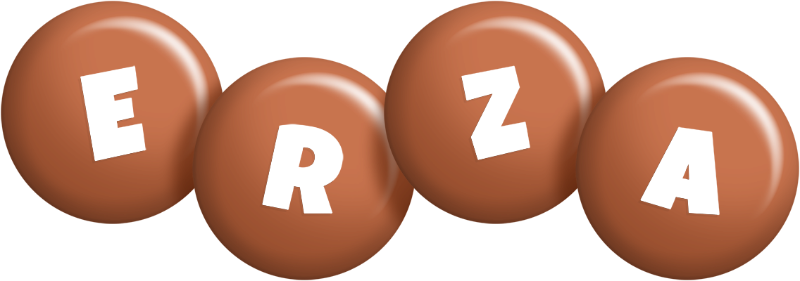 Erza candy-brown logo