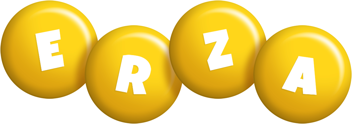 Erza candy-yellow logo