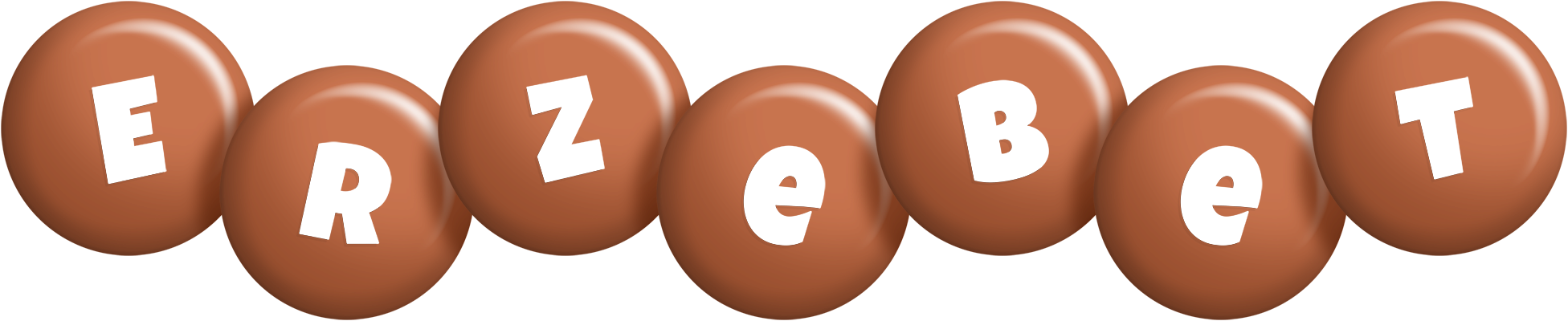 Erzebet candy-brown logo