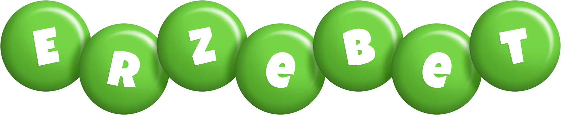 Erzebet candy-green logo