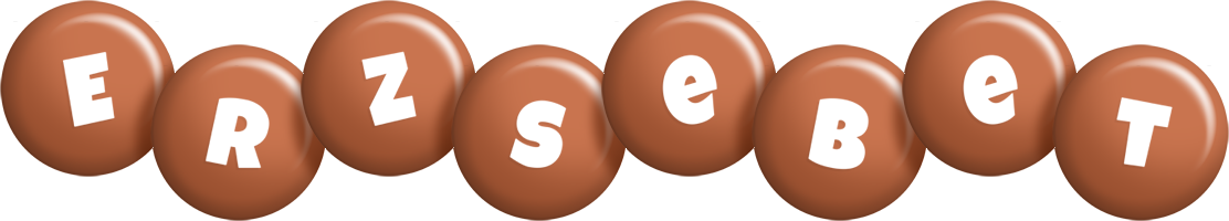 Erzsebet candy-brown logo