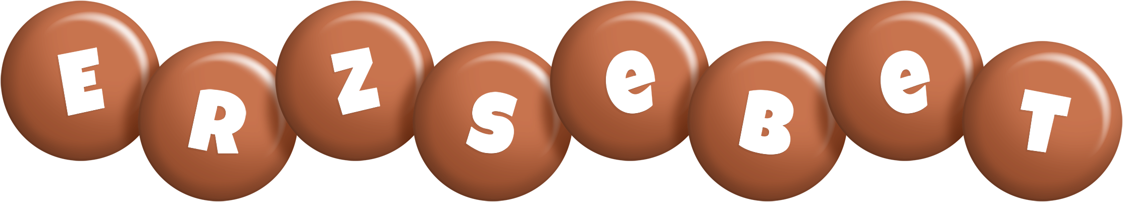 Erzsebet candy-brown logo