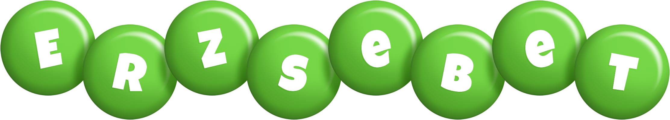 Erzsebet candy-green logo