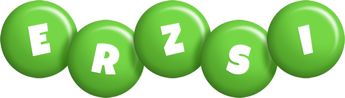 Erzsi candy-green logo