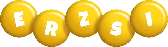 Erzsi candy-yellow logo