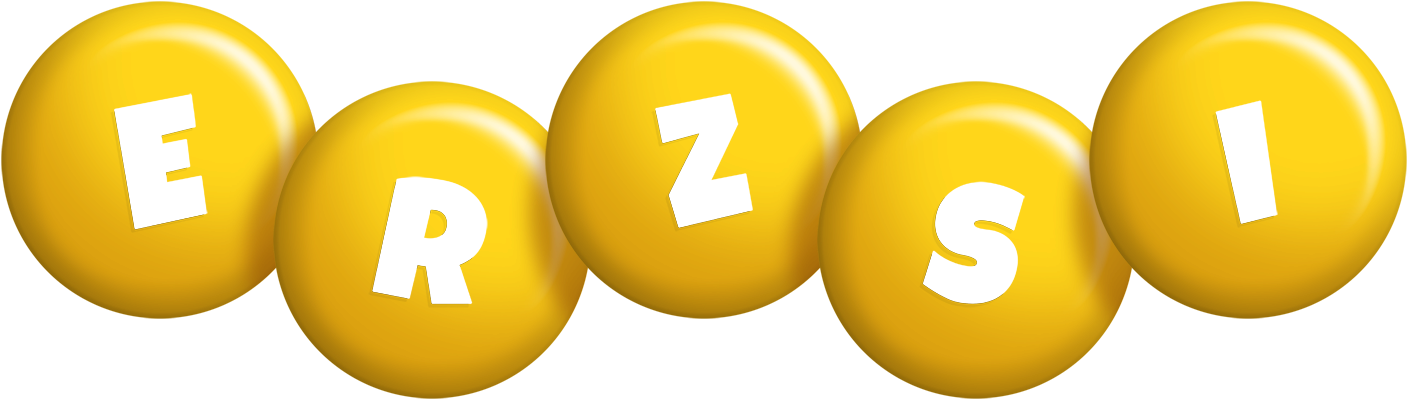 Erzsi candy-yellow logo