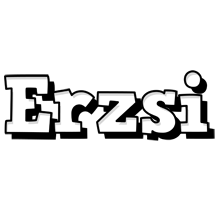 Erzsi snowing logo