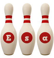 Esa bowling-pin logo