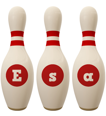 Esa bowling-pin logo