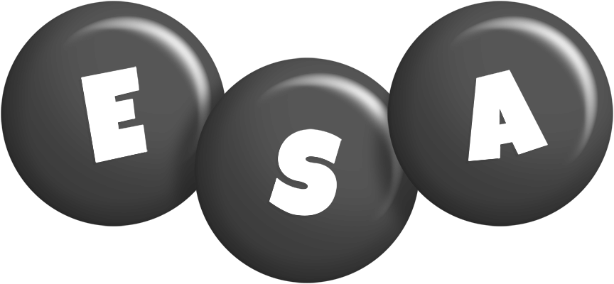 Esa candy-black logo